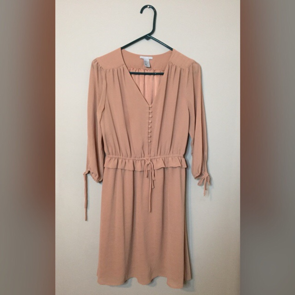 H&M Vintage inspired Dusty rose dress